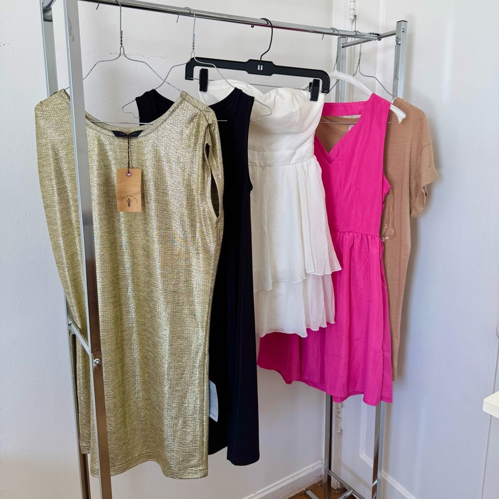 pretty good, h&m divided, knot sisters, abound, tally weijl dress bundle XXS-S